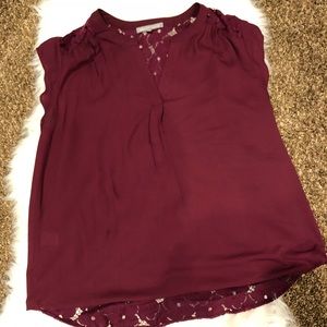 Burgundy blouse